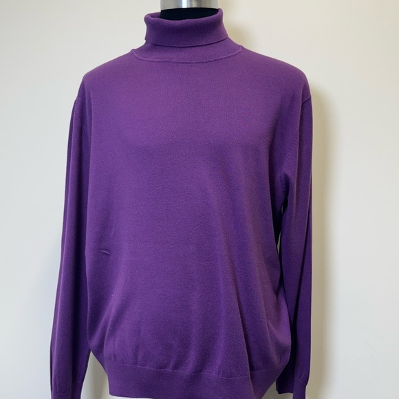 PRESTIGE ORIGINAL Purple Knit Turtleneck Sweater – 4XL - Picture 4 of 6